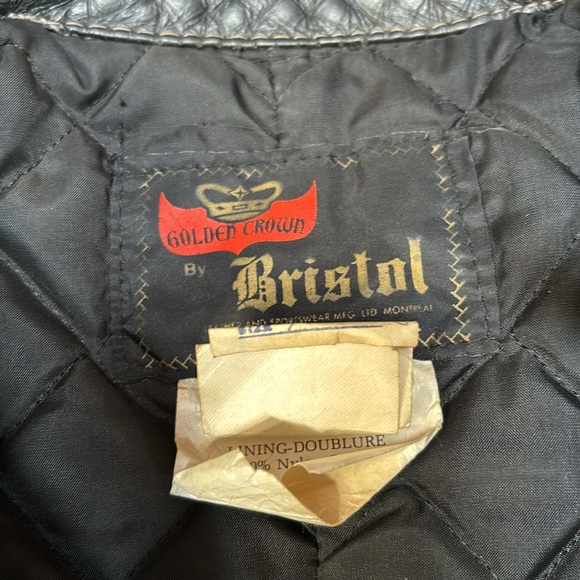 Vintage quilted British style moto jacket - Picture 3 of 10